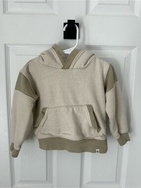 Sovereign Code Kids Hooded Pullover Beige Sweatshirt 3T